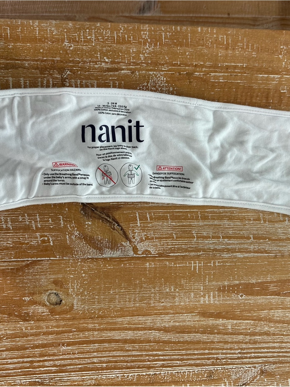 nanit White Infant Sleep Positioning Belt - Kids Accessories
